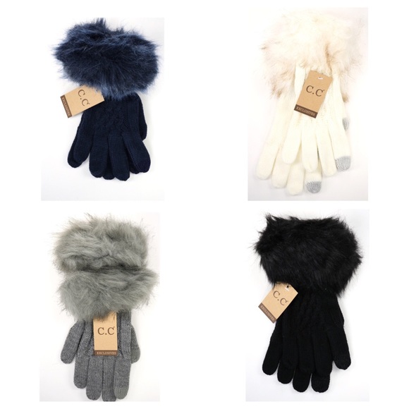 Crane Clothing Co Accessories - Fur Cuff CC Gloves